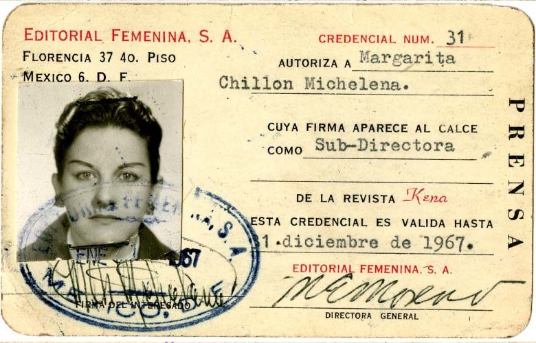 Credencial de Margarita Chillón Michelena (atribuido)